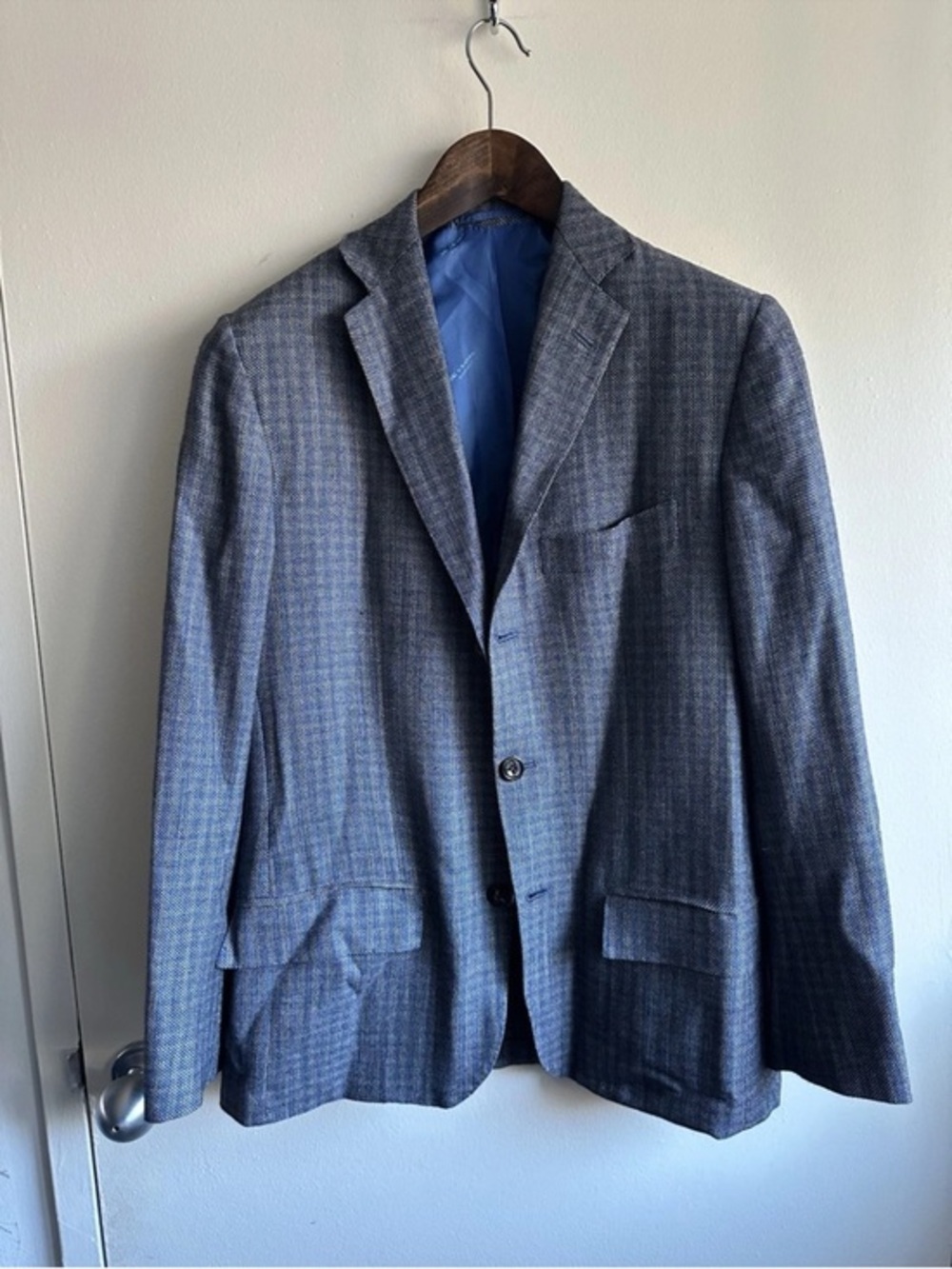 ULTRA MODERN Bespoke Kiton Cashmere Blend Glenplaid Blazer EU50  MSRP $7,995
